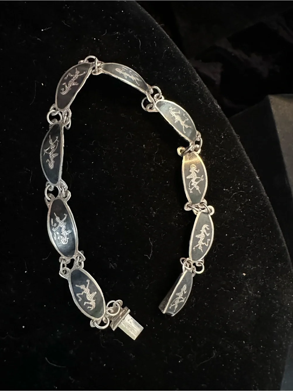 Siam Sterling Silver Niello Bracelet